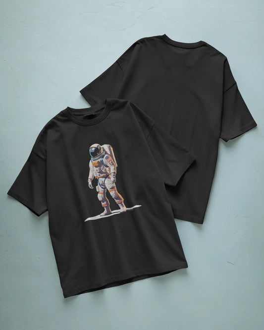 Astronaut Front & Clean Back Oversized T-Shirt