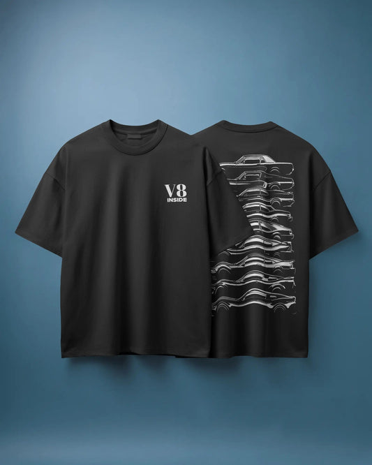 V8 Legacy | Car Evolution Timeline T-Shirt