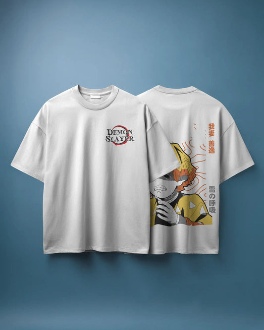 Zenitsu Agatsuma Thunder Cry | Demon Slayer Minimalist T-Shirt
