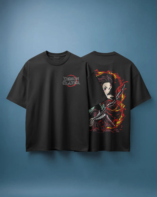 Tanjiro Flame Breathing | Demon Slayer Minimalist T-Shirt