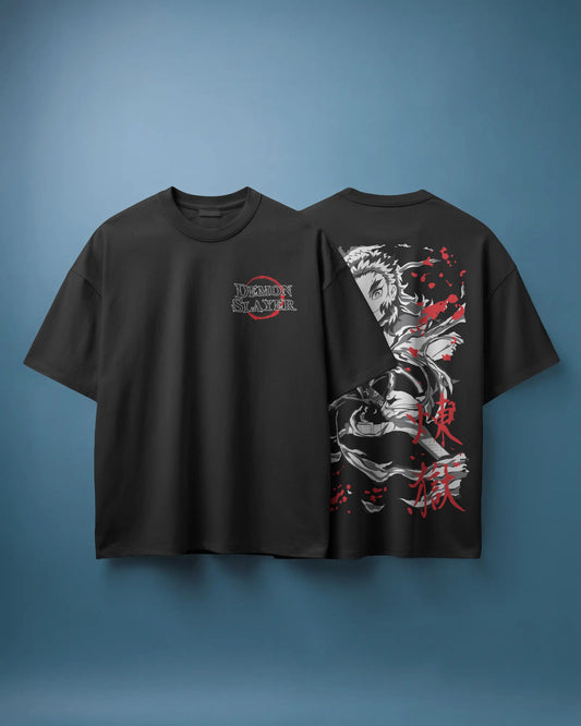 Kyojuro Rengoku Flame Hashira | Demon Slayer Minimalist T-Shirt