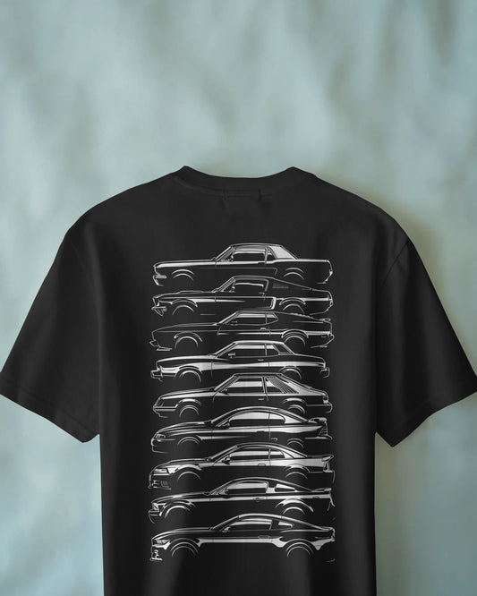 V8 Legacy | Car Evolution Timeline T-Shirt
