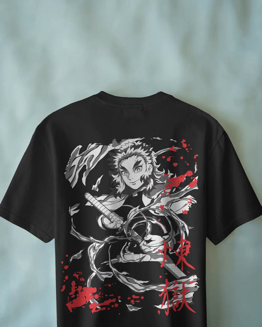 Kyojuro Rengoku Flame Hashira | Demon Slayer Minimalist T-Shirt