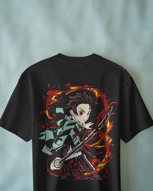 Tanjiro Flame Breathing | Demon Slayer Minimalist T-Shirt