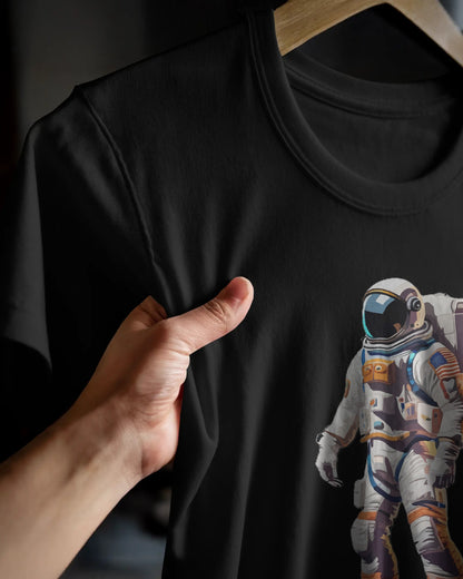 Astronaut Front & Clean Back Oversized T-Shirt